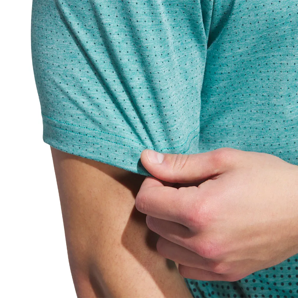 Adidas Go-To Rise Print Polo Shirt - Pure Teal Gear Up and Go