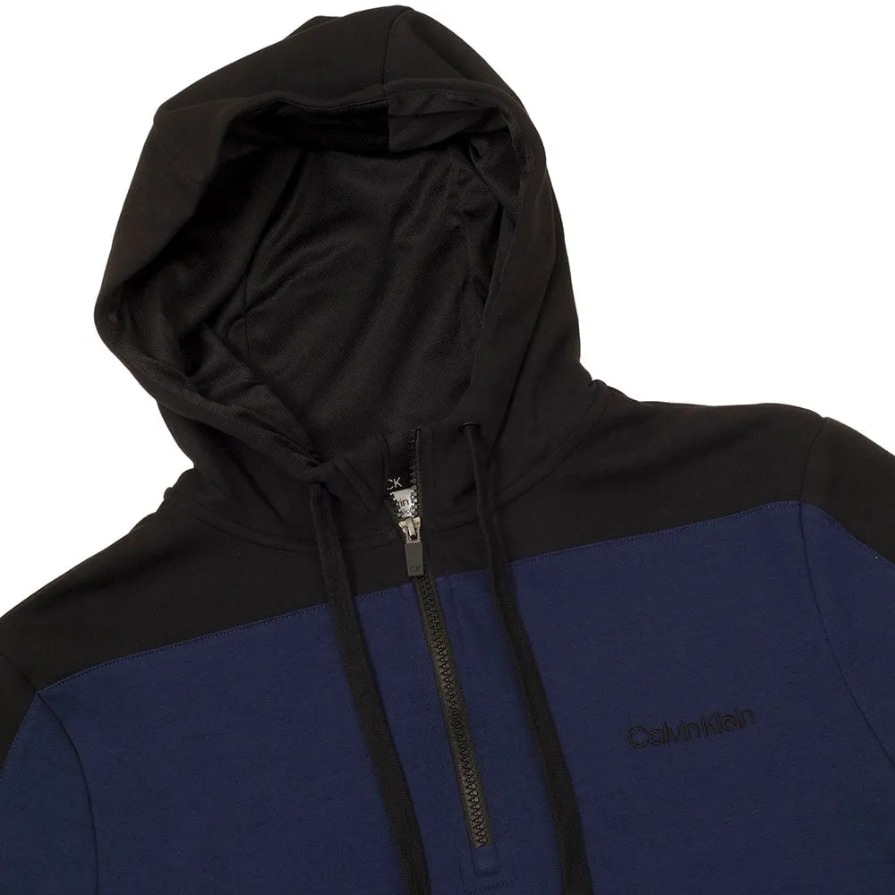 Calvin Klein Kent Hooded 1/2-Zip Pullover - Peacoat Winter Sale