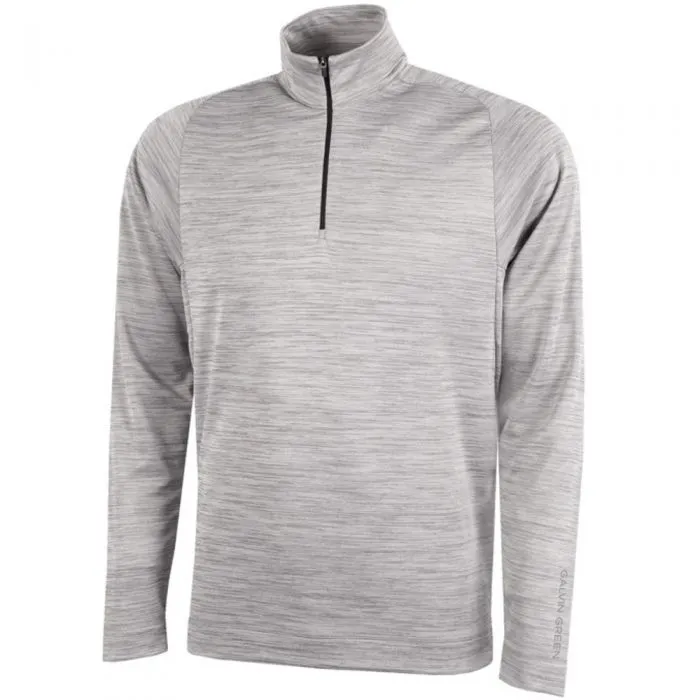 Labor Day Sale Built for the Bold Galvin Green Dixon Insula 1/4 Zip Pullover - Light Grey