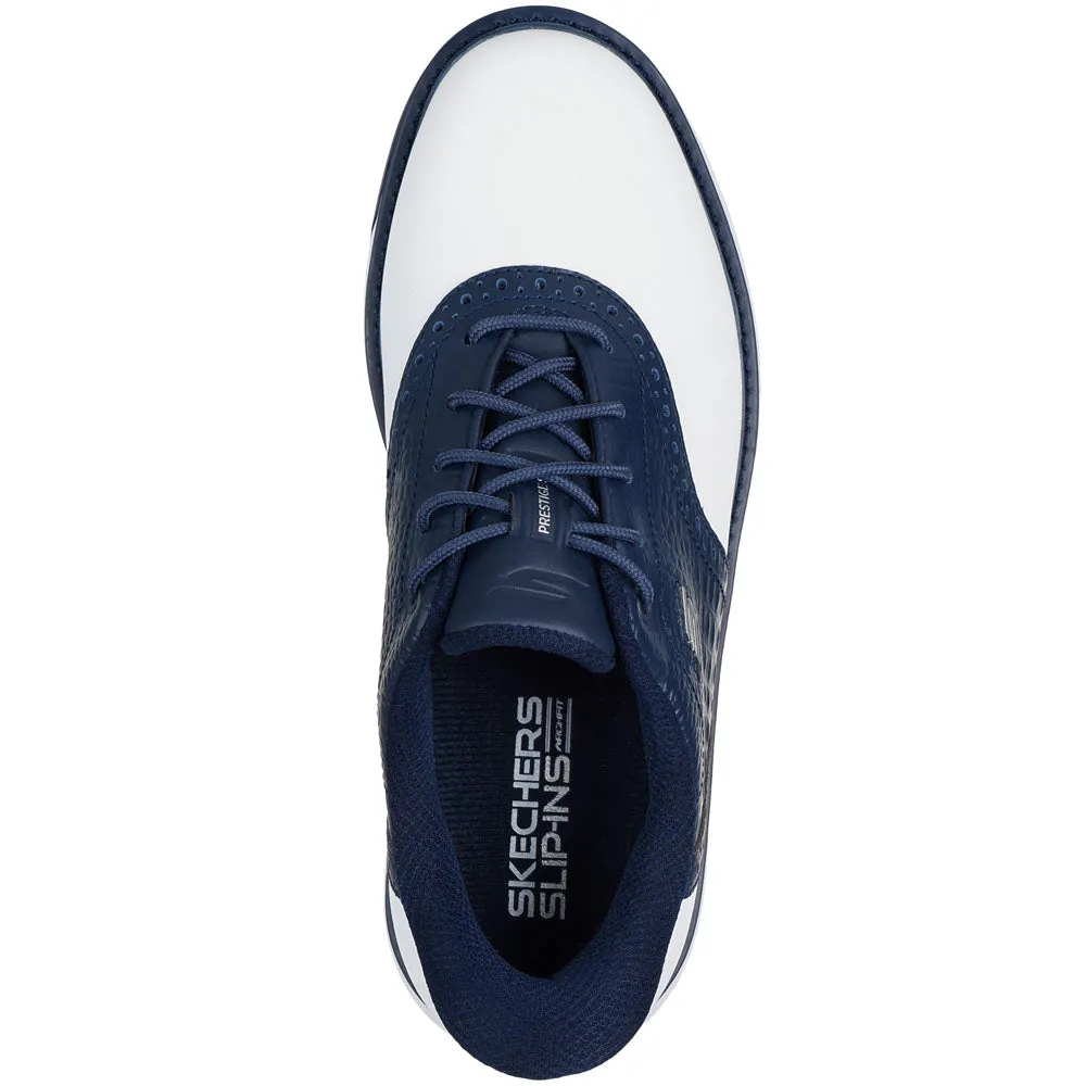 Loud Looks, Smooth Moves Steal Skechers Go Golf Prestige Ladies Spikeless Waterproof Shoes - White/Navy