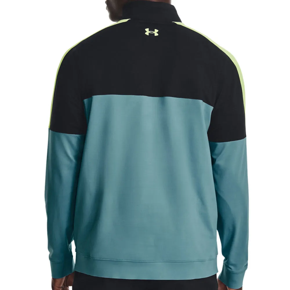 Own the Moment Under Armour Storm Midlayer 1/2 Zip Pullover - Still Water/Black