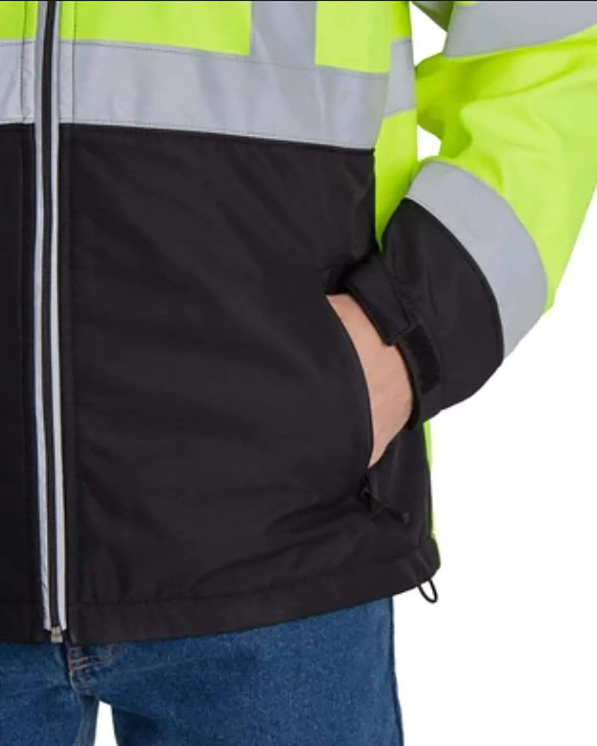 Berne - Men'S Hi-Vis Type R Class 3 Softshell Jacket Black Friday Offer