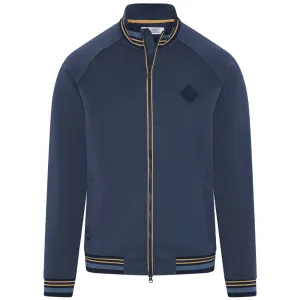 Steal Designed to Dominate Original Penguin Full Zip Heritage Knit Track Jacket - Black Iris/Bijou Heather