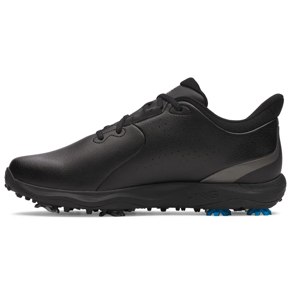Built for the Bold Under Armour Drive Fade Spiked Waterproof Shoes - Black/Metallic Silver