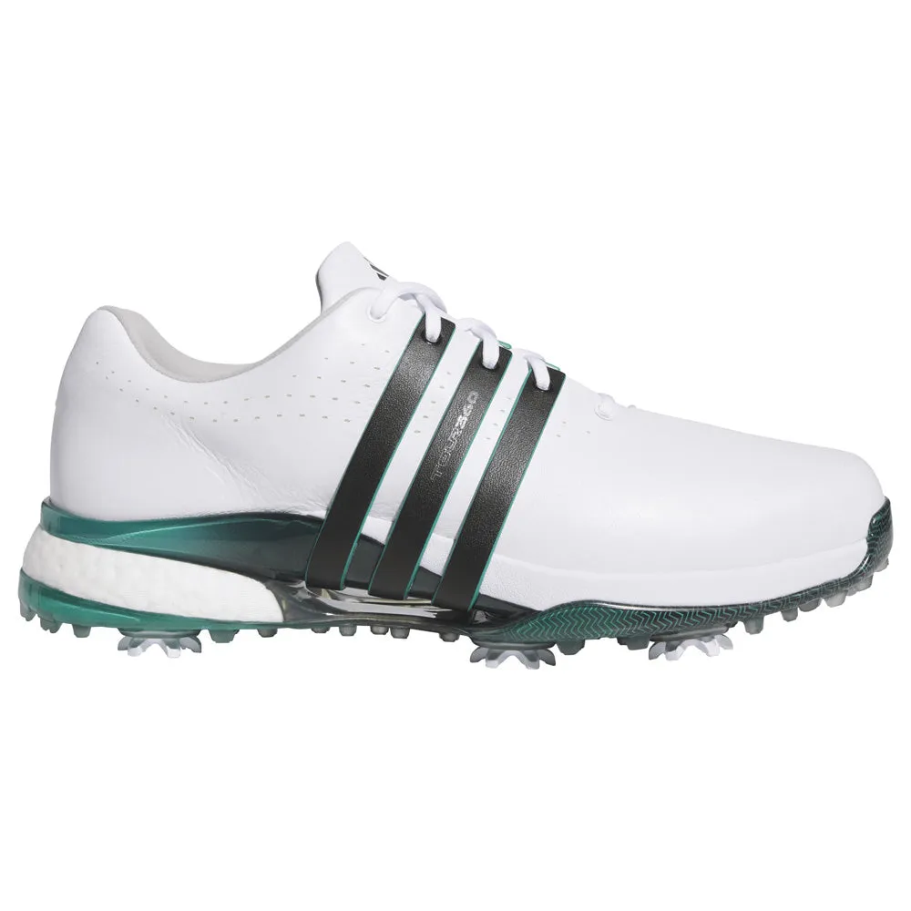 Adidas Tour360 24 Spiked Waterproof Shoes - Ftwr White/Core Black/Aurora Ivy Loud Looks, Smooth Moves Biggest Sale of the Year