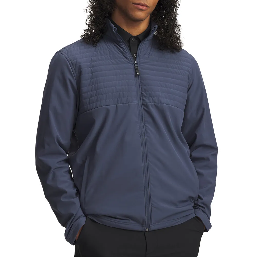 Winter Sale Under Armour Drive Pro Full Zip Pullover - Downpour Gray/Black