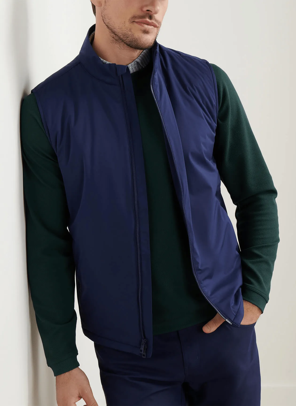 Built for the Bold Peter Millar - Men'S Fuse Hybrid Vest - Navy