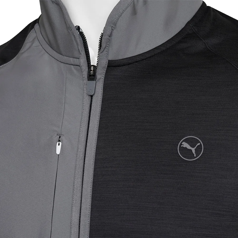 Puma Cloudspun Gilet - Black Heather/Slate Sky Break Boundaries
