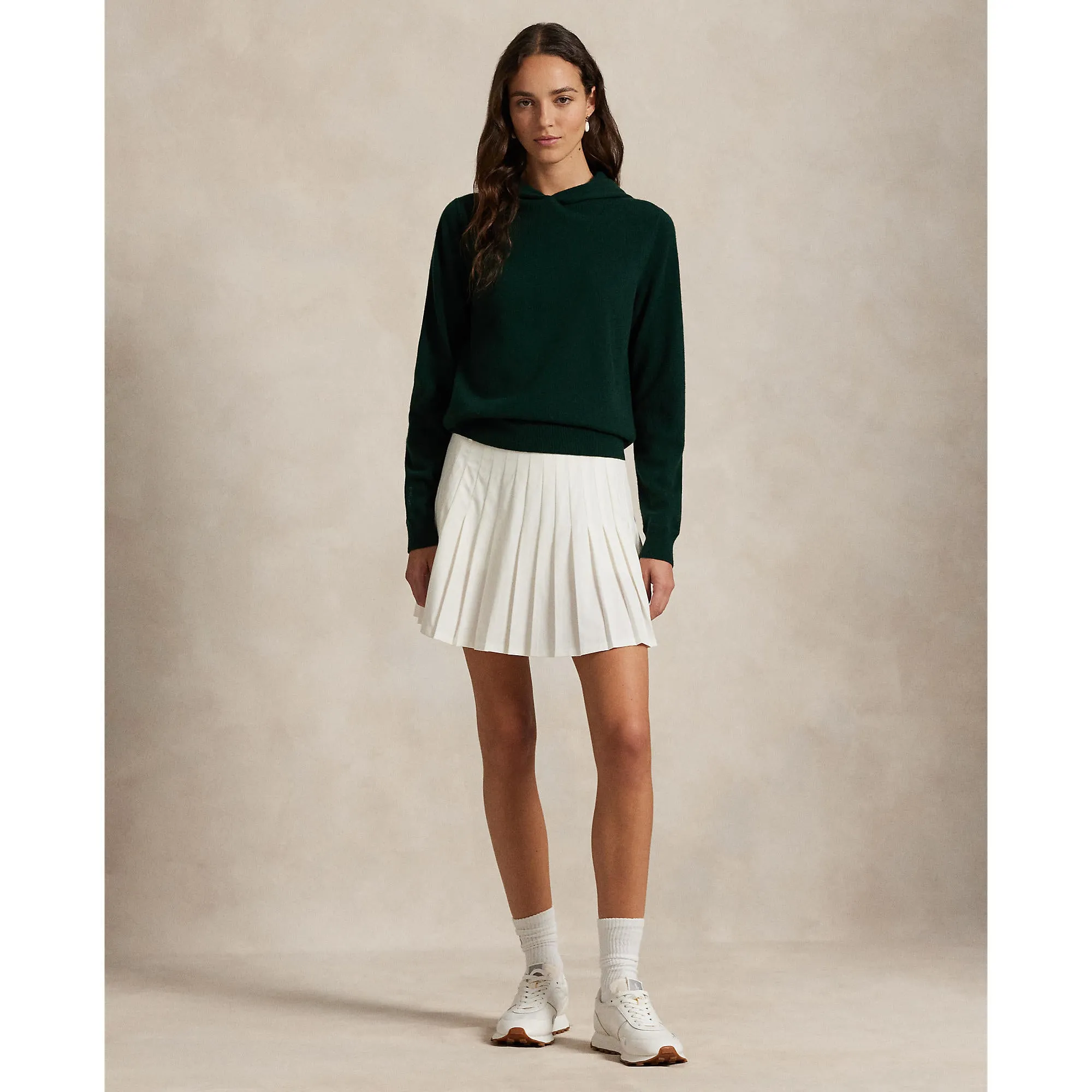 Thanksgiving Day Sale Rlx Ralph Lauren Women'S Cashmere Hoodie - Moss Agate