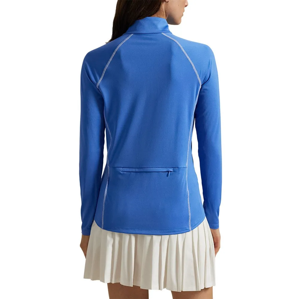 Rlx Ralph Lauren Women'S Jersey Uv Quarter Zip Golf Pullover - Summer Blue Mother's Day Sale