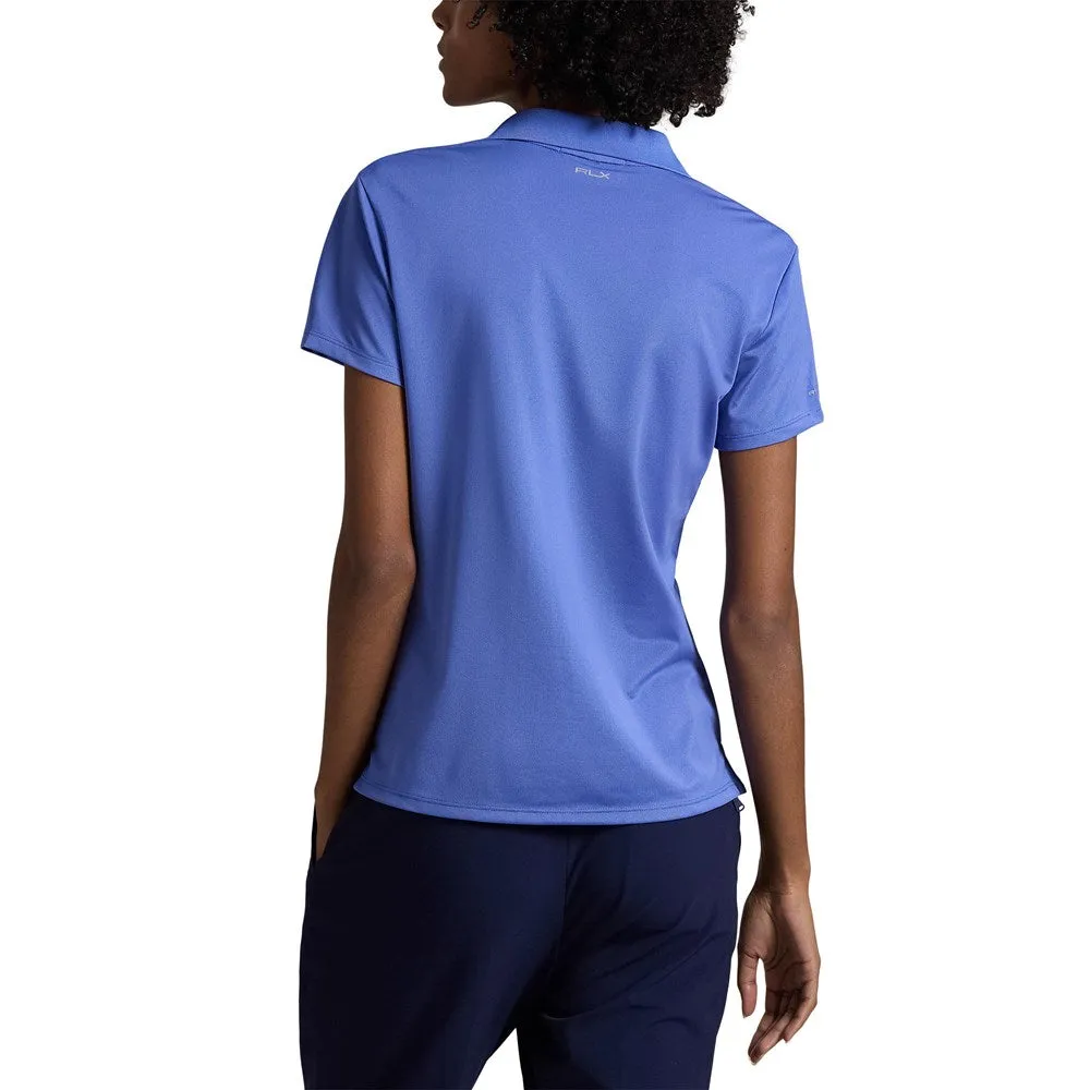 Rlx Ralph Lauren Women'S Tour Performance Golf Shirt - Resort Blue All Eyes on You Break Boundaries