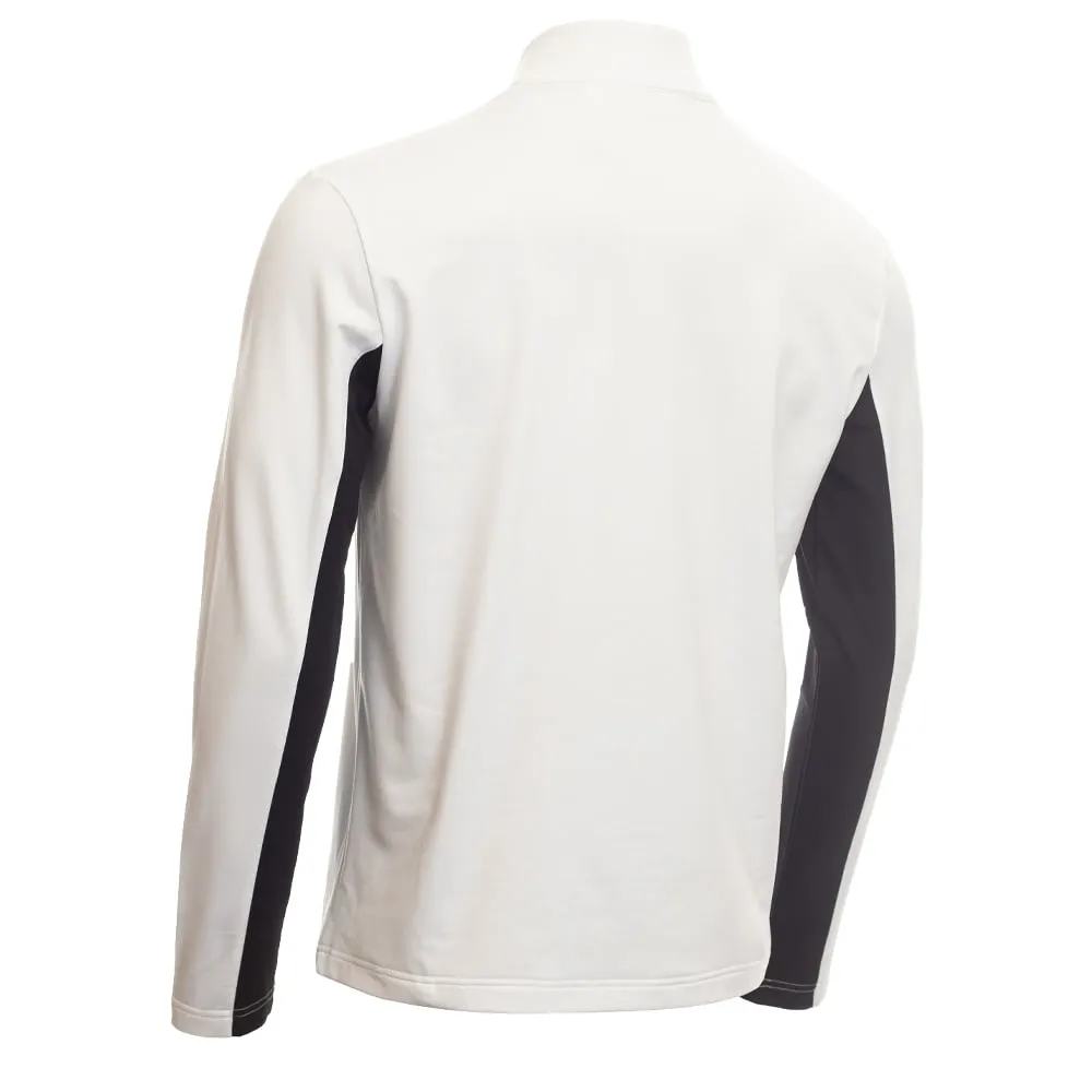 Spring Sale Calvin Klein Embossed Half Zip Insul-Lite Pullover - White/Black