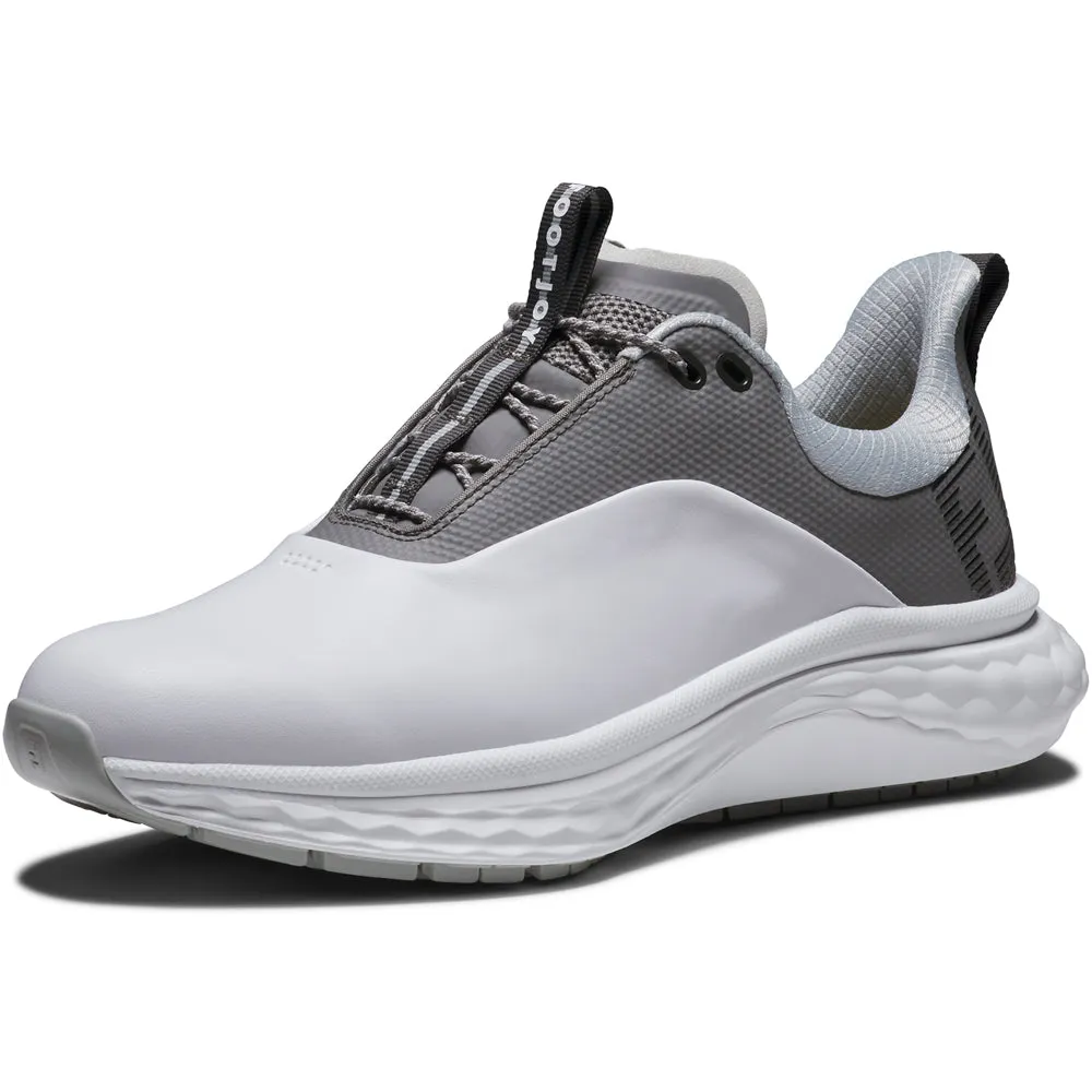 All Saints' Day Sale President's Day Sale Footjoy Quantum Spikeless Shoes - White/Grey/Silver
