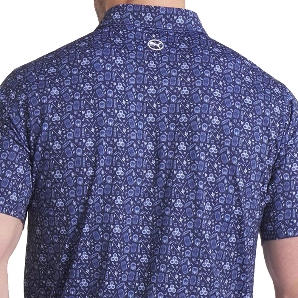 Puma Mattr Port Polo Shirt - White Glow/Deep Navy No Limits, Just Style Style Meets Power
