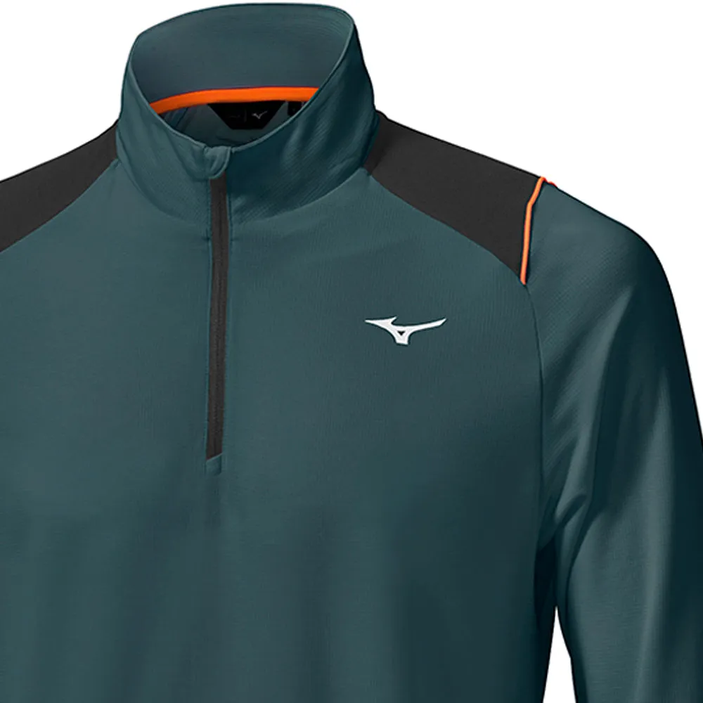 Made to Move All Saints' Day Sale Mizuno Breath Thermo Elite 1/4 Zip Pullover - Navy