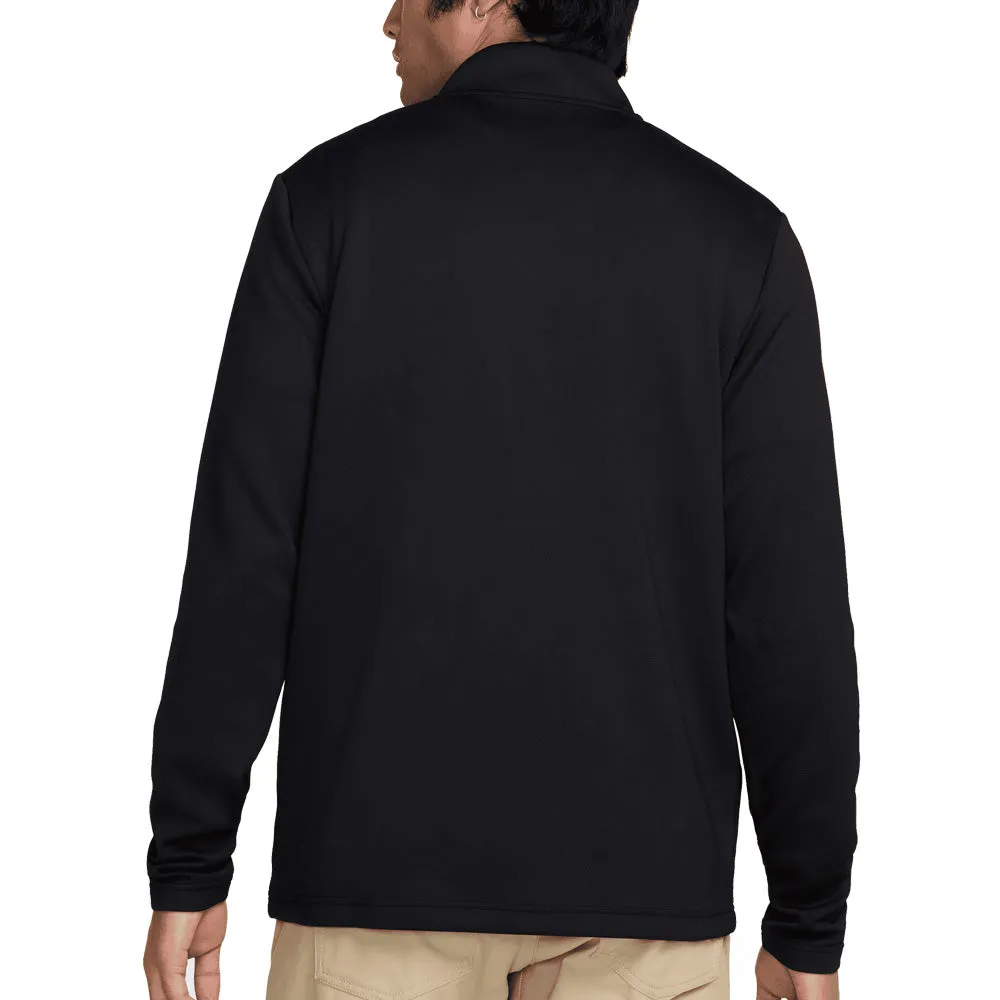 Stay in Motion Nike Victory Dri-Fit Therma Flex 1/2 Zip Pullover - Black/Black/White