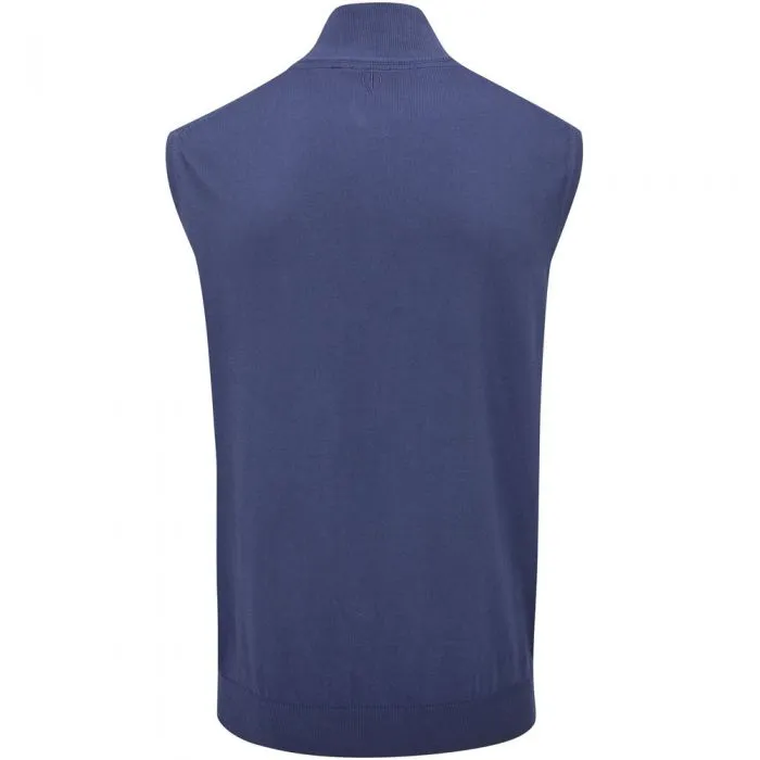 Oscar Jacobson Bob 1/2 Zip Sleeveless Pullover - Navy Move Like You Mean It