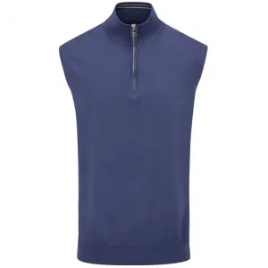 Oscar Jacobson Bob 1/2 Zip Sleeveless Pullover - Navy Spring Sale Not for the Ordinary