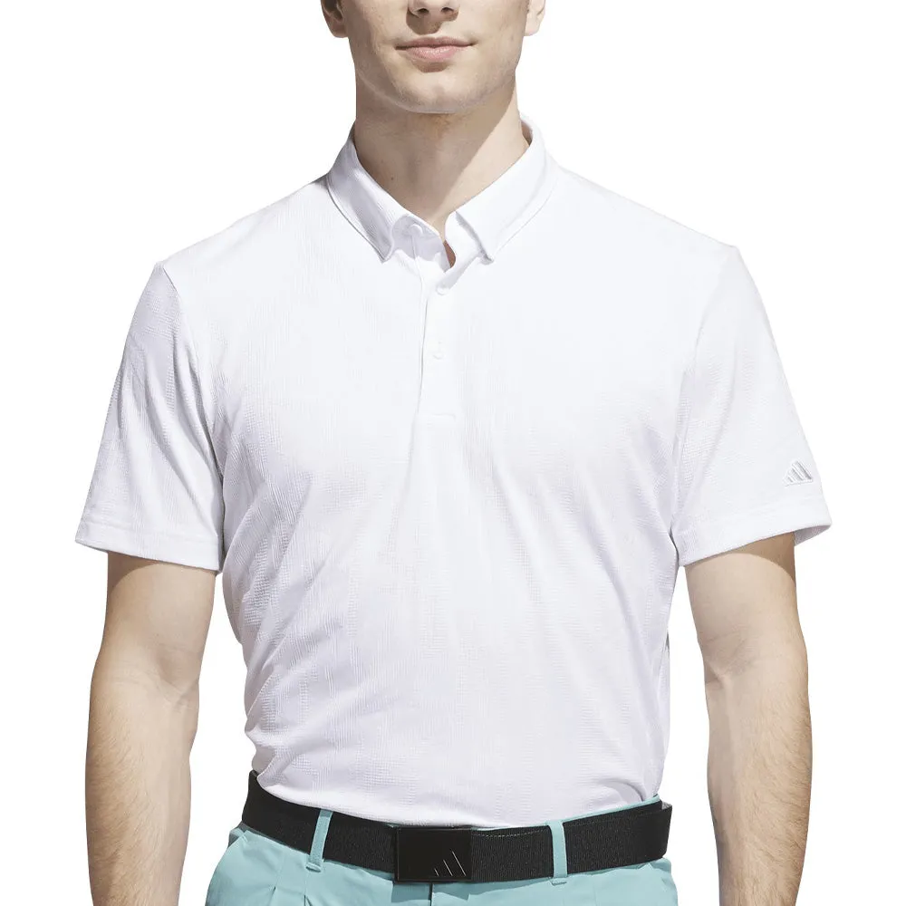 Adidas Go-To Textured Polo Shirt - White Mother's Day Sale Gear Up and Go