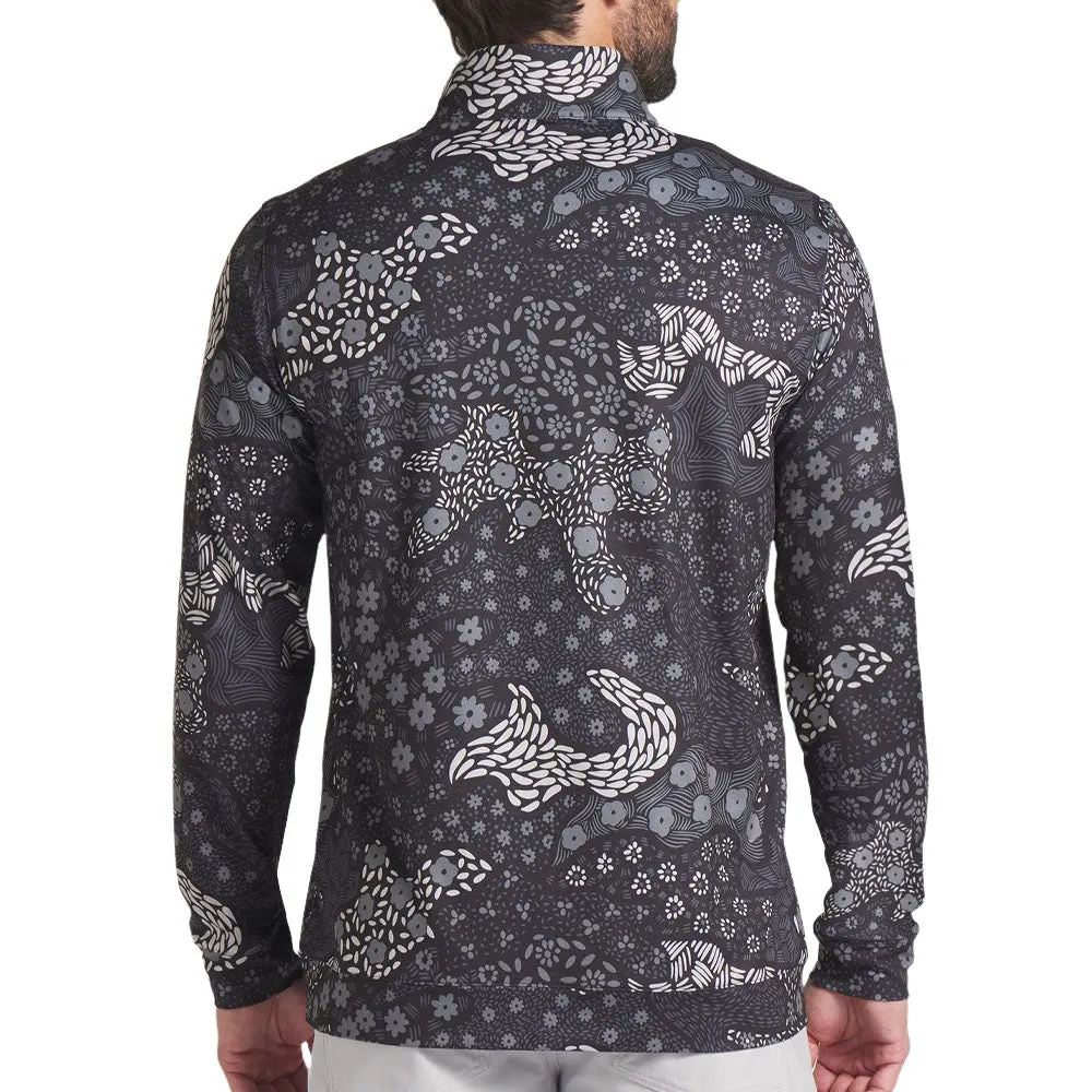 Footwear for the Fearless President's Day Sale Puma Cloudspun Bloom Camo 1/4 Zip Sweater - Puma Black/Slate Sky