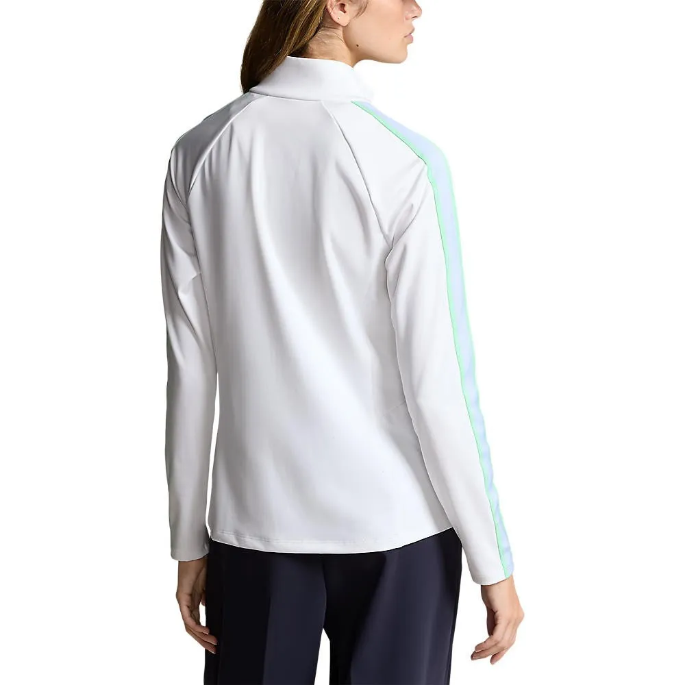 Command Attention Style Meets Power Rlx Ralph Lauren Women'S Power Stretch Full-Zip Golf Jacket - Ceramic White