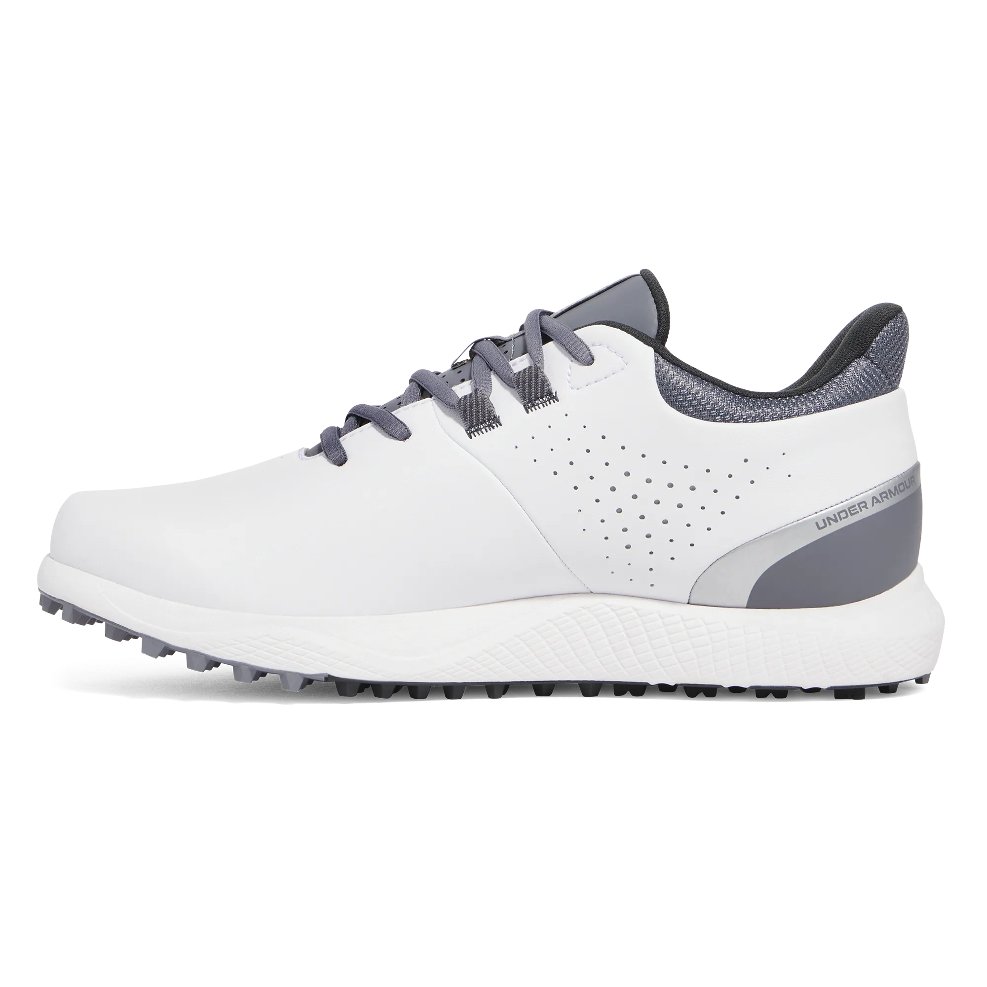 Under Armour Drive Medal Spikeless Golf Shoes - White/Titan Grey Empower Your Journey