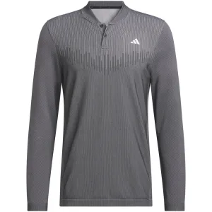 Thanksgiving Day Sale Memorial Day Sale Adidas Ultimate365 Tour Primeknit Long Sleeve Polo Shirt - Black
