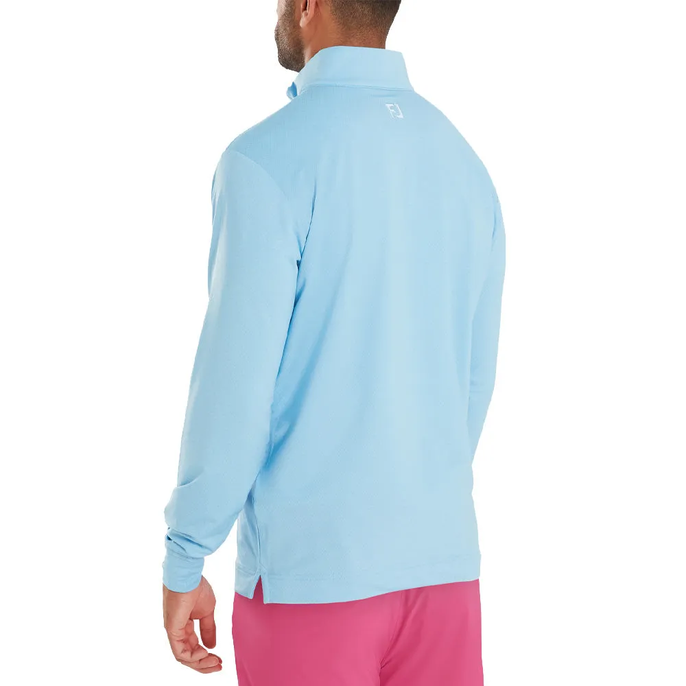 Footjoy Tonal Deco Diamond Chillout 1/4 Zip - Air Blue Black Friday Deal