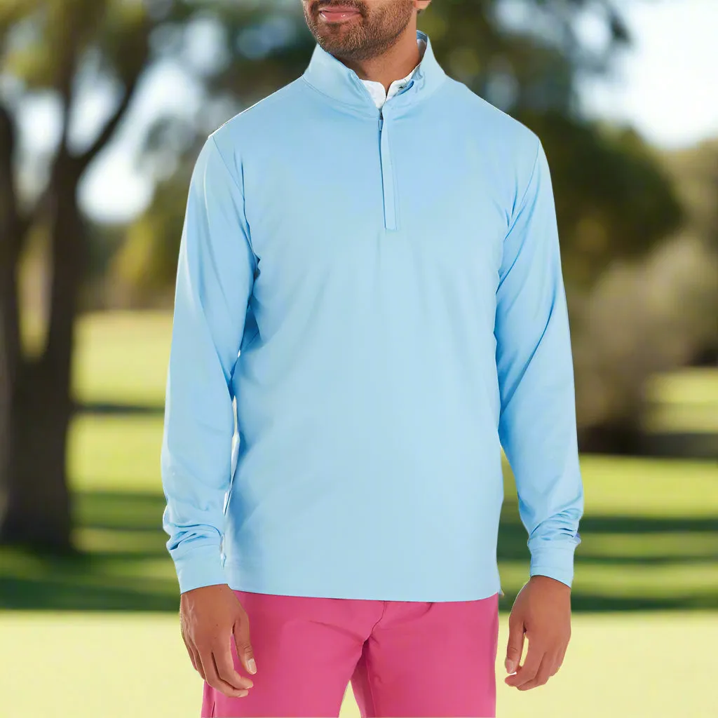 Sweetest Day Sale Footjoy Tonal Deco Diamond Chillout 1/4 Zip - Air Blue
