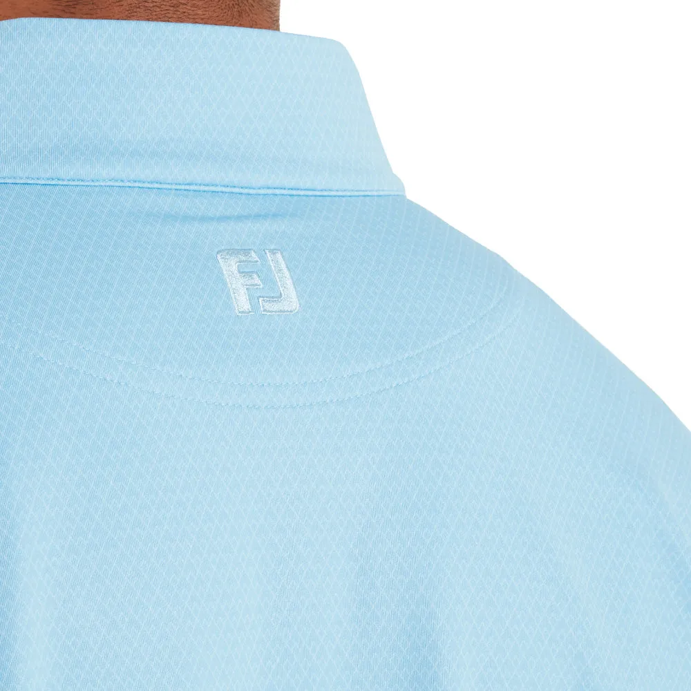 Hit Your Next Level Footjoy Tonal Deco Diamond Chillout 1/4 Zip - Air Blue