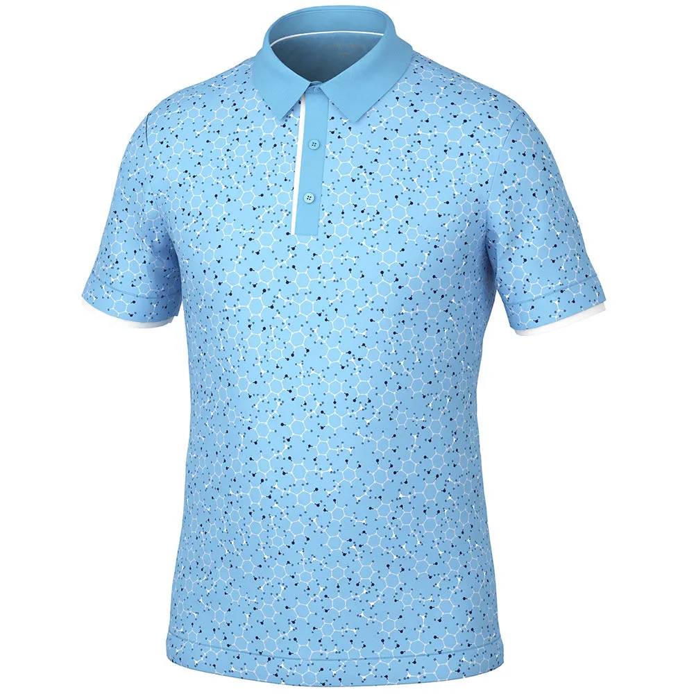 Step into the Beat Built for the Bold Galvin Green Mannix Polo Shirt - Alaskan Blue/Navy