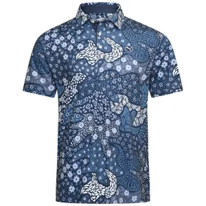 Puma Cloudspun Bloom Camo Polo Shirt - Lc - Deep Navy Limited Time Offer Make a Statement