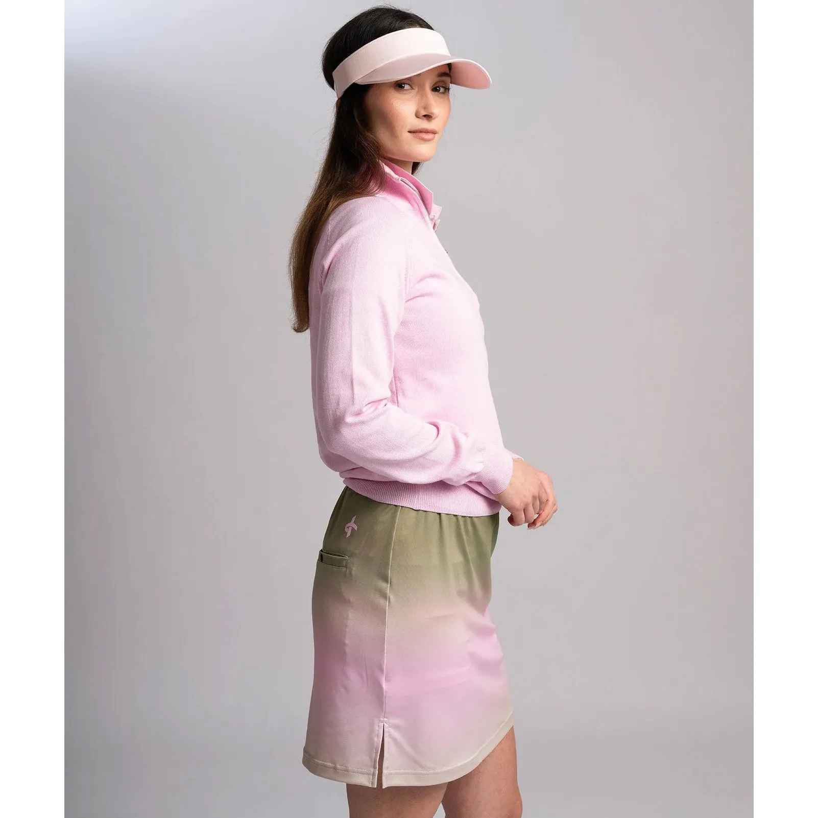 Cross Women'S Greta 1/4 Zip Golf Knit - Lilac Sachet Empower Your Journey