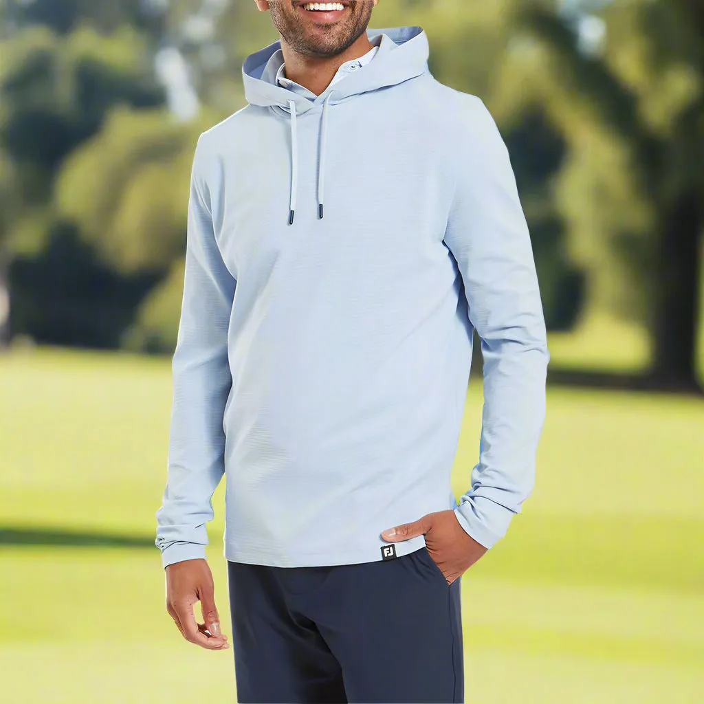 Walk Tall Footjoy Ottoman Jacquard Hoodie - Skyway
