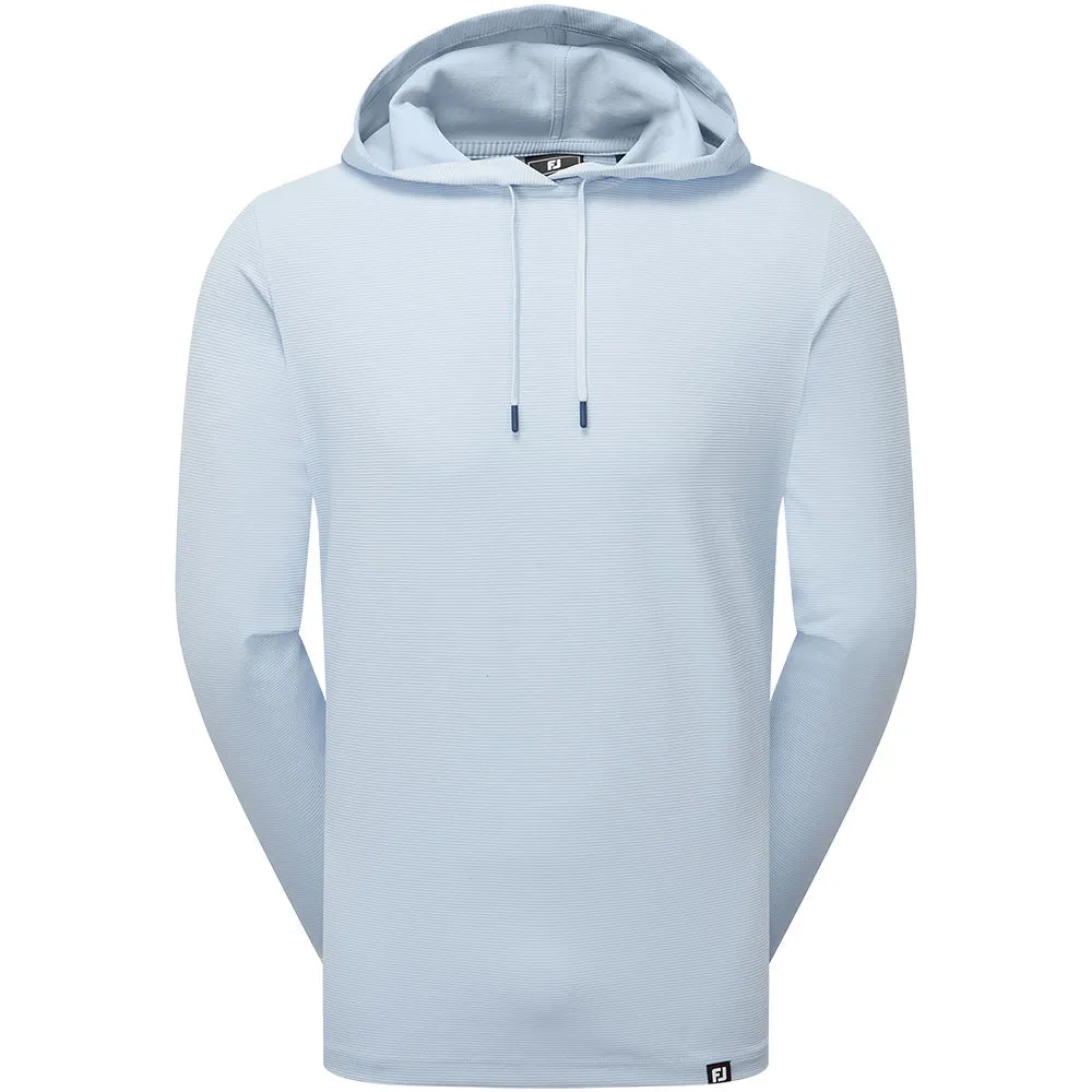 Step Into Strength Footjoy Ottoman Jacquard Hoodie - Skyway