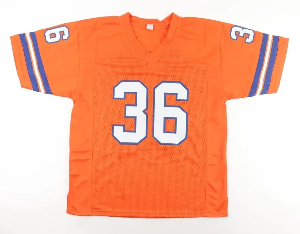 Billy Thompson Signed Denver Broncos Jersey "ROF 87" (Beckett) 3xPro Bowl D.B.