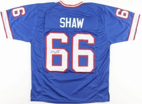 Billy Shaw Signed Buffalo Bills Jersey Inscr HOF 99 (JSA) 8??AFL All-Star Lineman