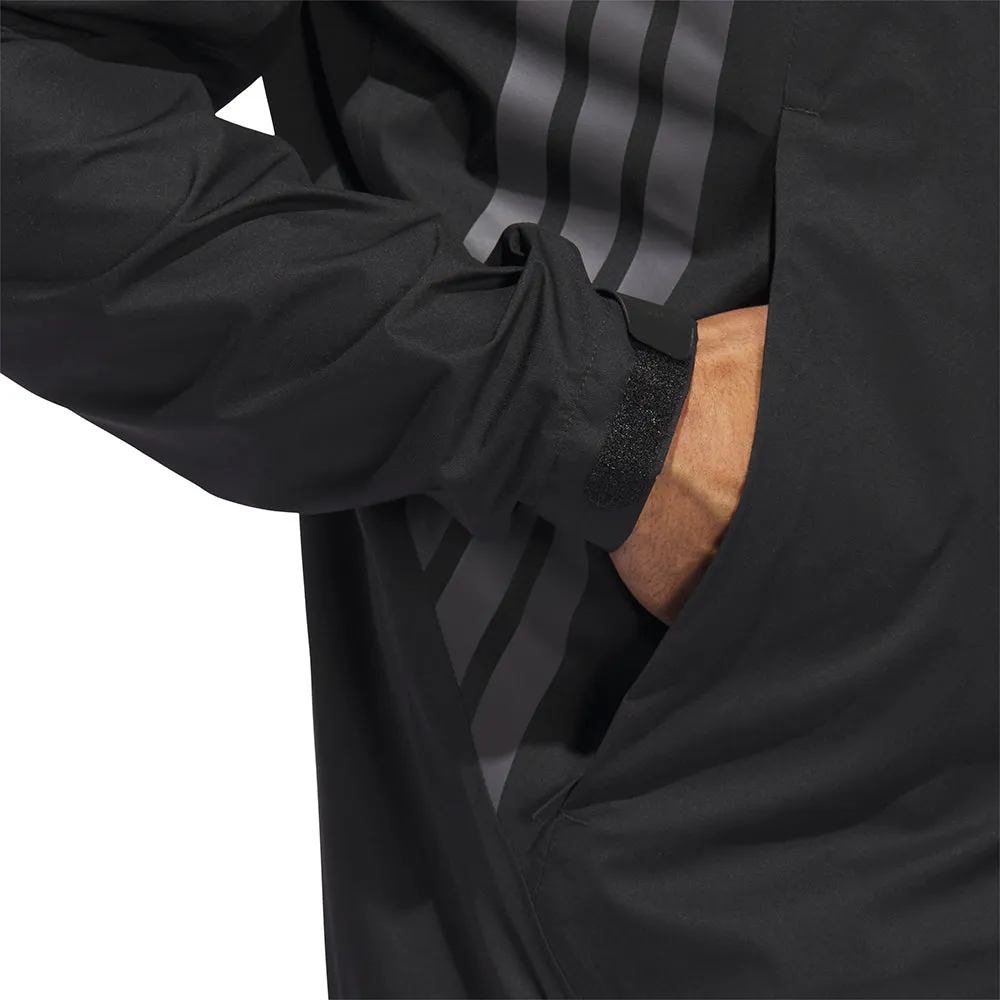 Adidas Ultimate365 Tour Climaproof  Full-Zip Waterproof Jacket - Black Christmas Eve Sale Command Attention
