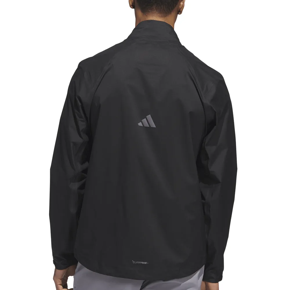 Adidas Ultimate365 Tour Climaproof  Full-Zip Waterproof Jacket - Black New Year's Eve Sale