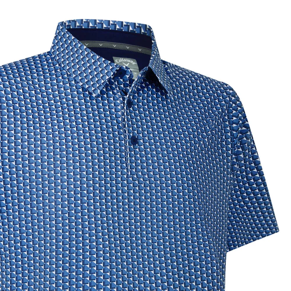 Callaway Chev Geo Polo Shirt - Peacoat Own the Moment