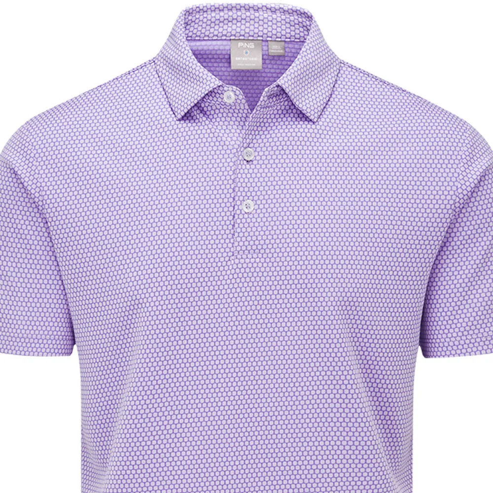 Make a Statement Cyber Monday Sale Ping Halcyon Sensorcool Polo Shirt - Cool Lilac Multi
