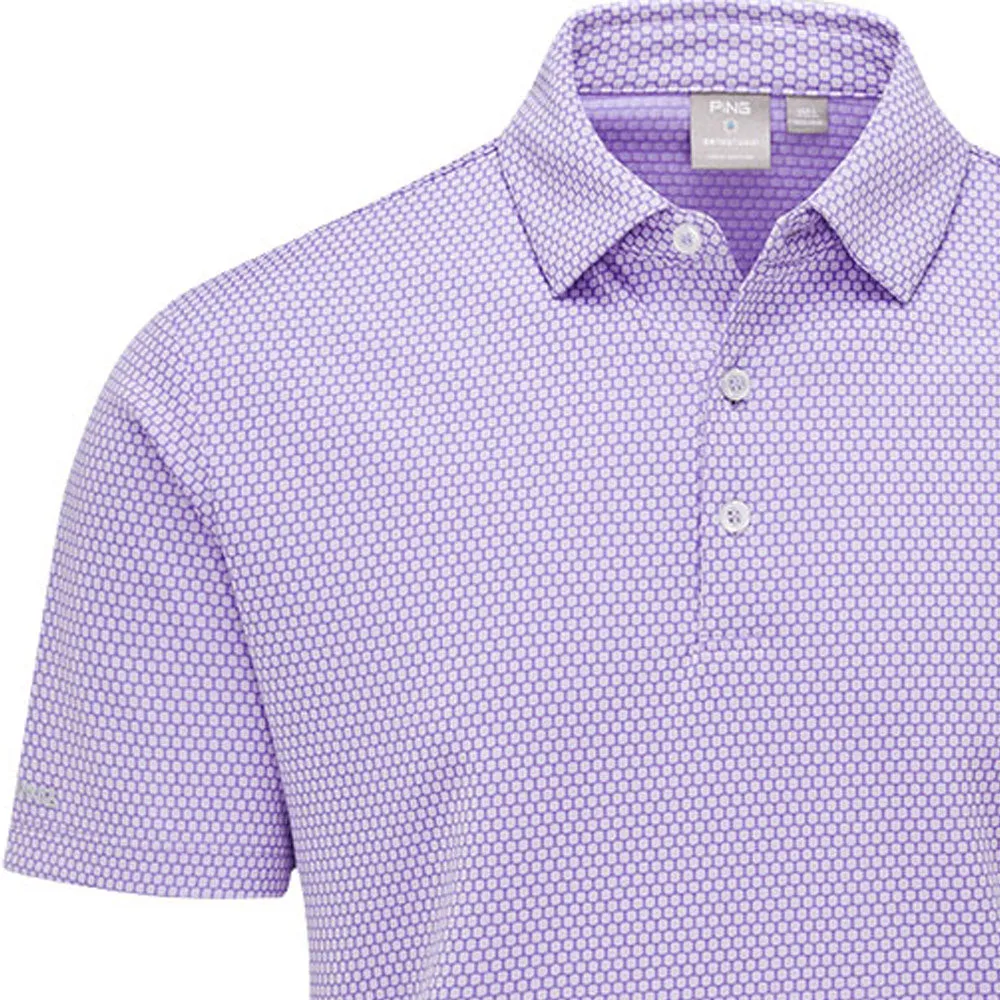 Ping Halcyon Sensorcool Polo Shirt - Cool Lilac Multi Black Friday Deal