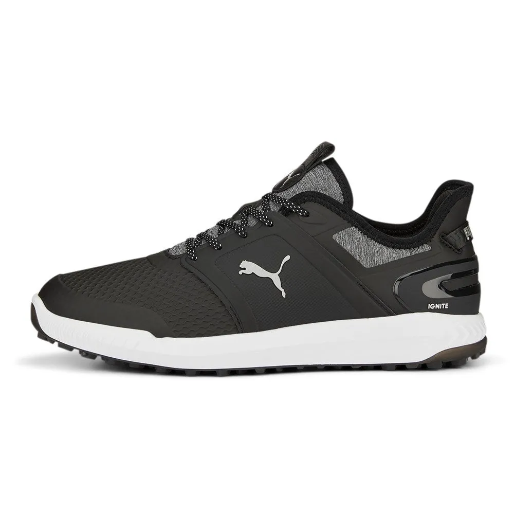 Biggest Sale of the Year Step Into Strength Puma Ignite Elevate Spikeless Wide Men'S Golf Shoes - Puma Back/ Puma Silver