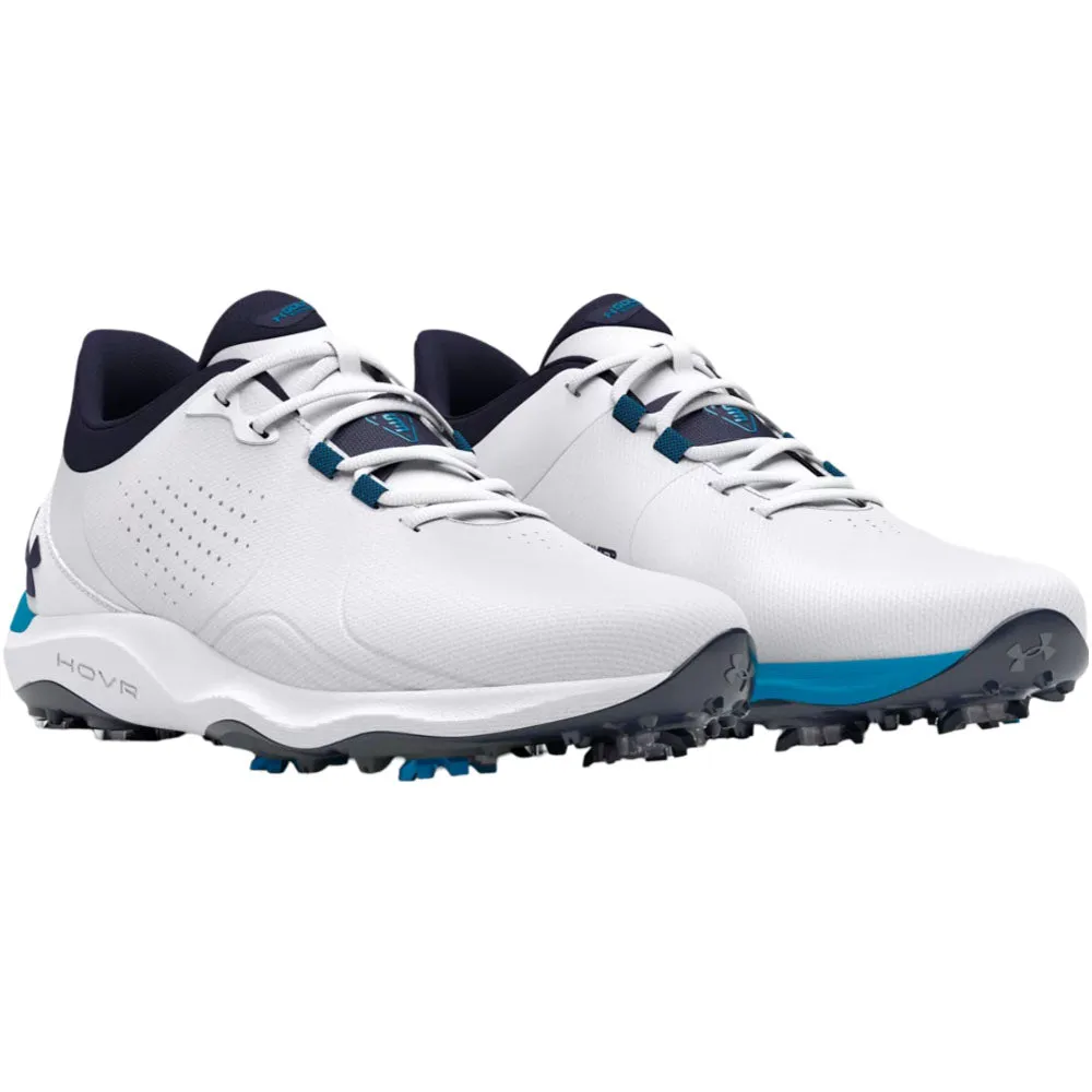 Under Armour Drive Pro Spiked Waterproof Shoes - White/Capri/Midnight Navy Not for the Ordinary