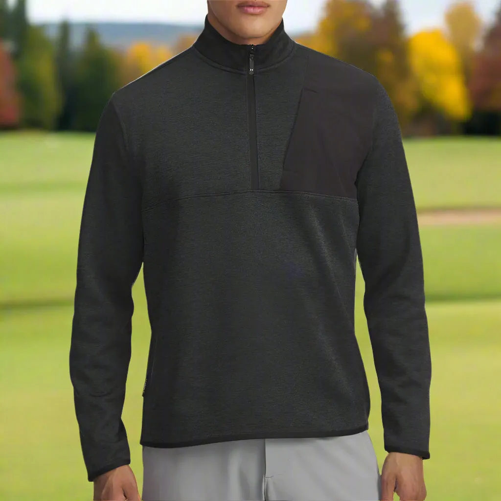 Under Armour Drive Sweaterfleece 1/2 Zip Pullover - Black/Anthracite/Black Rise Every Time New Year's Eve Sale