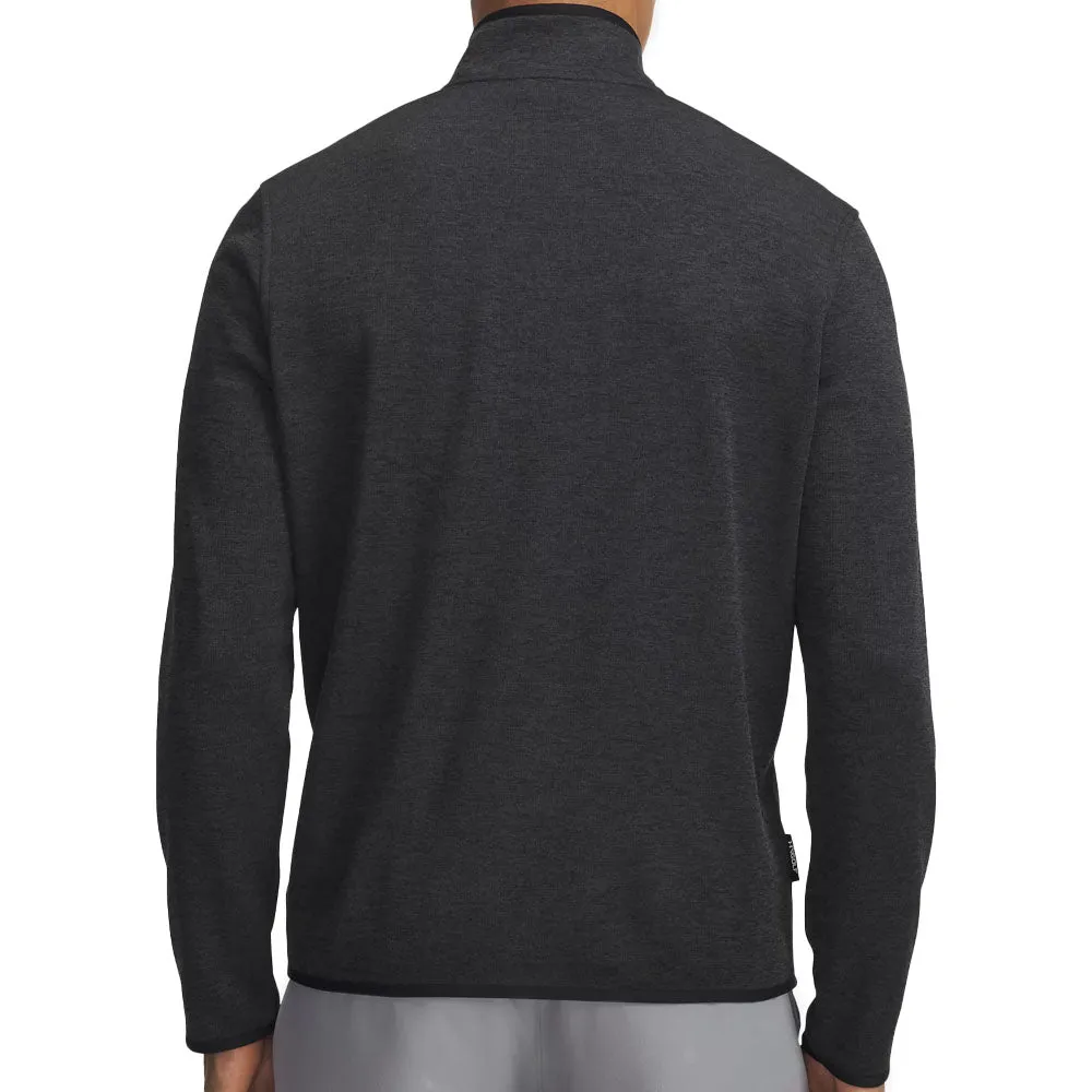 Labor Day Sale Deal Of The Century Under Armour Drive Sweaterfleece 1/2 Zip Pullover - Black/Anthracite/Black
