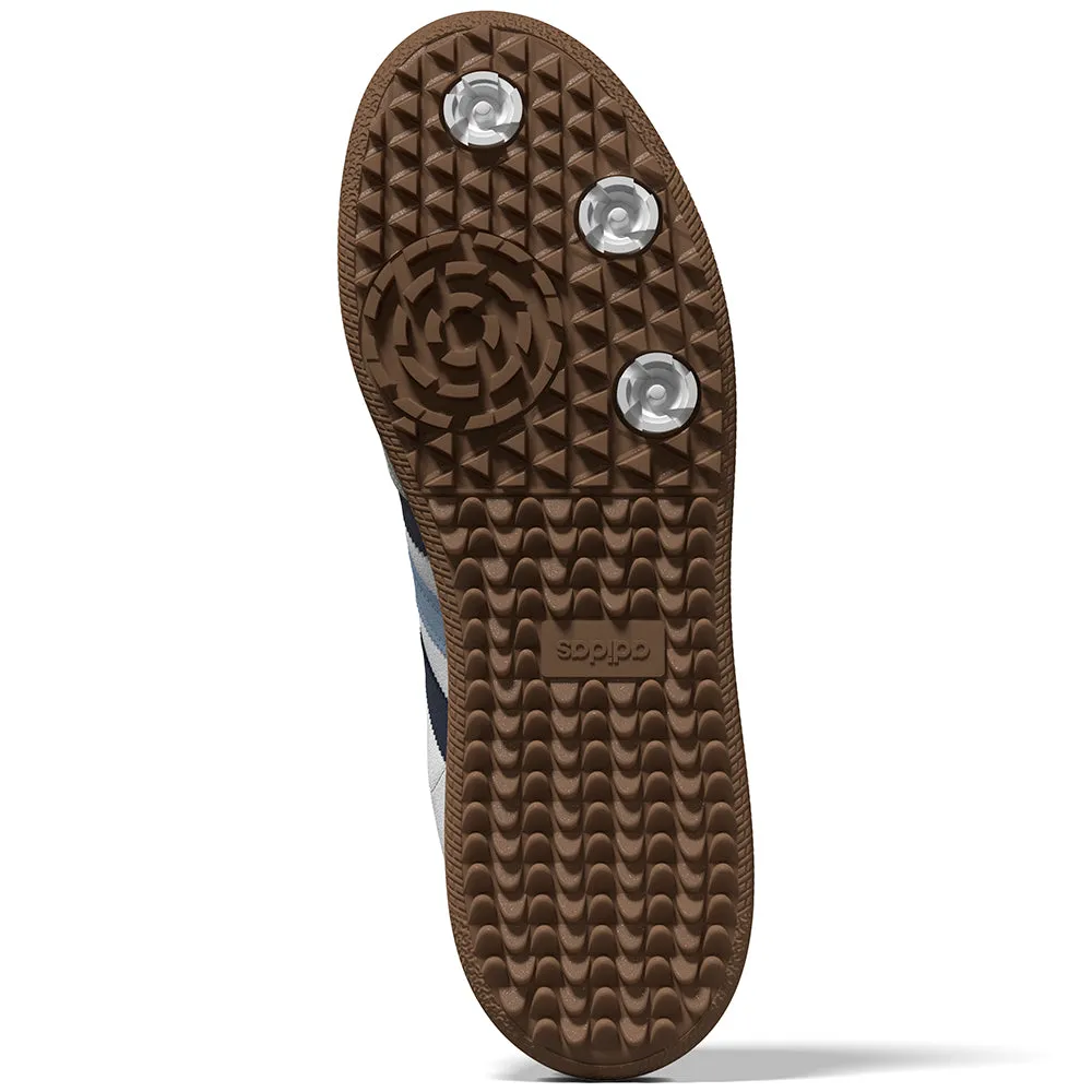 Made to Move Adidas Golf Originals Samba Golf Spikeless Waterproof Shoes - White/Indigo/Clear Sky