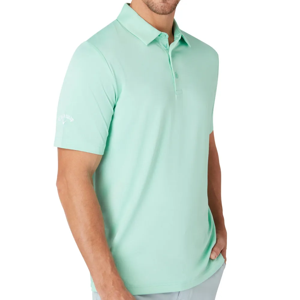 Fuel Your Fire Dare to Lead Callaway Swingtech Solid Polo Shirt - Neptune Green