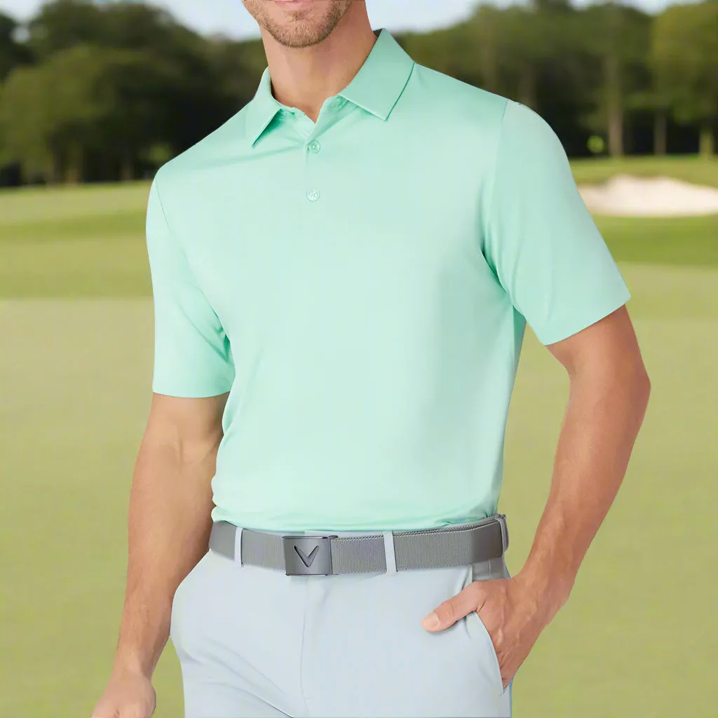 Rise Every Time Back To School Sale Callaway Swingtech Solid Polo Shirt - Neptune Green