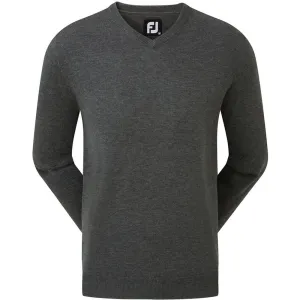 Footjoy Wool Blend V-Neck Pullover - Heather Charcoal Unapologetically You Flash Sale